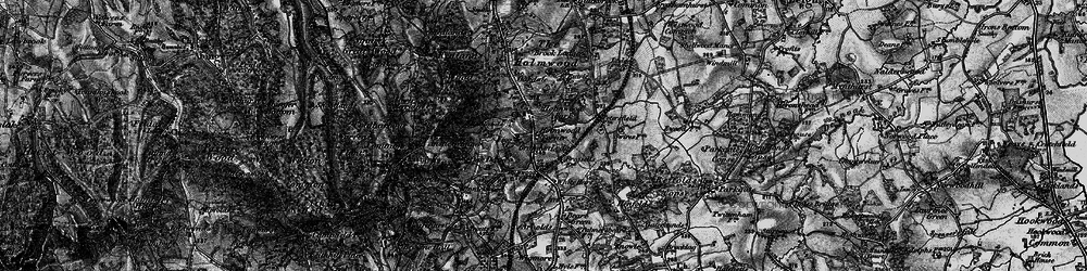 Old map of Anstie Grange in 1896