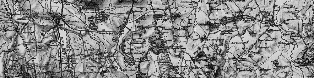 Old map of Holnest in 1898