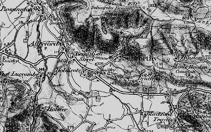 Old map of Holnicote in 1898