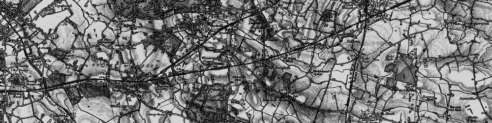 Old map of Holt in 1896