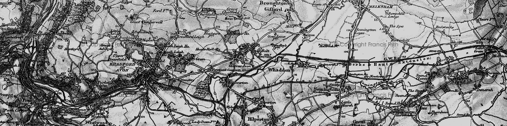 Old map of Holt in 1898