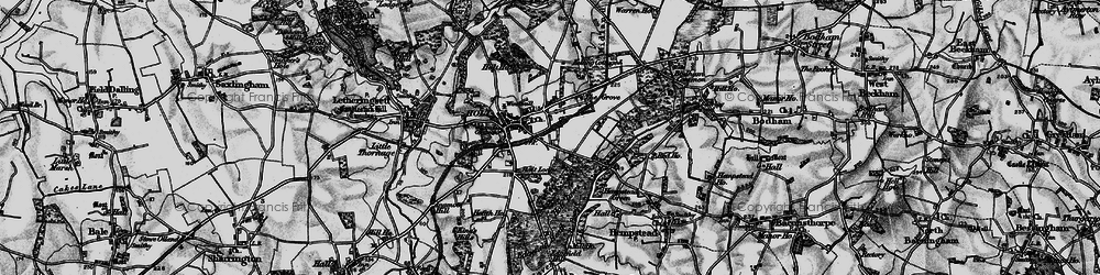 Old map of Holt in 1899