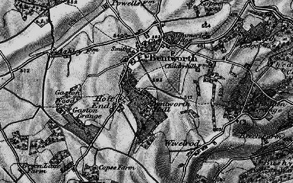 Old map of Holt End in 1895
