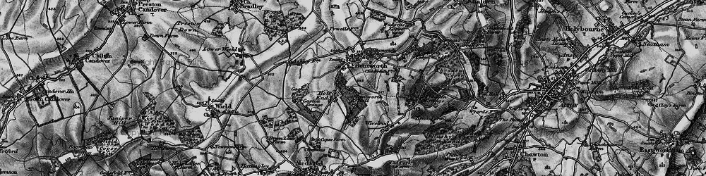 Old map of Holt End in 1895