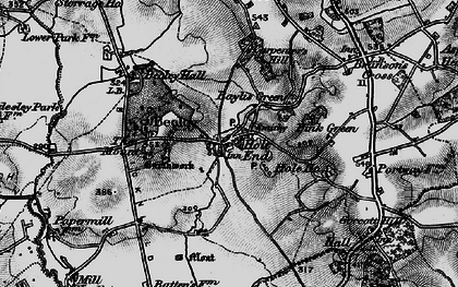 Old map of Holt End in 1898