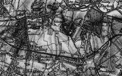 Old map of Holt Hill in 1895
