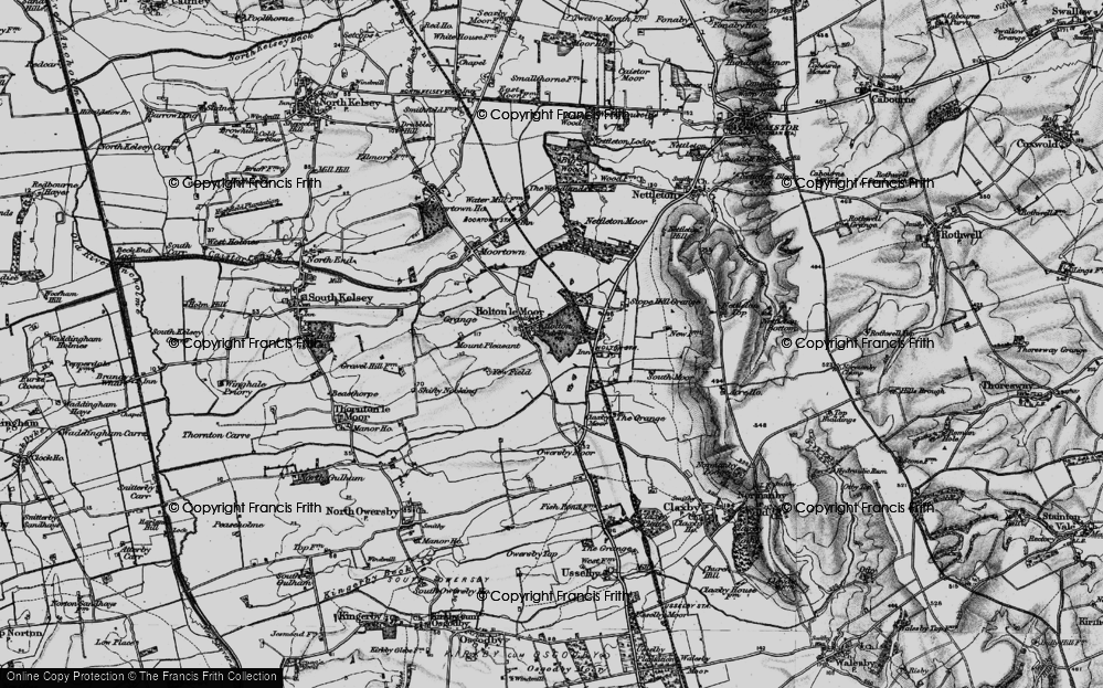 Old Map of Historic Map covering Yewfield in 1898
