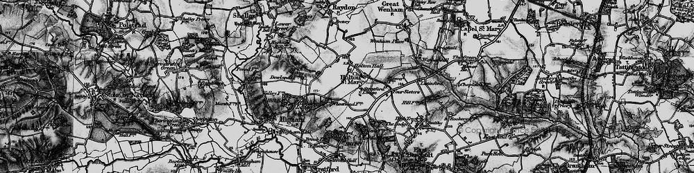 Old map of Holton St Mary in 1896
