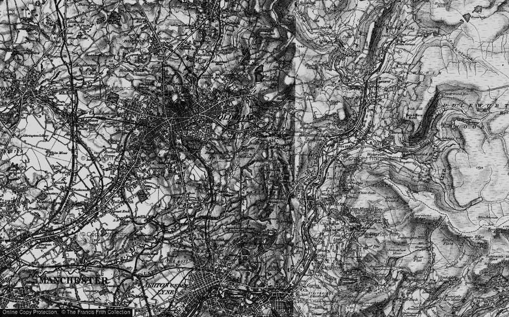 Old Map of Holts, 1896 in 1896
