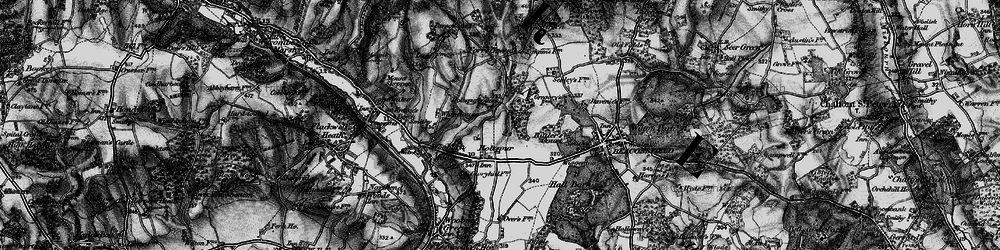 Old map of Holtspur in 1896