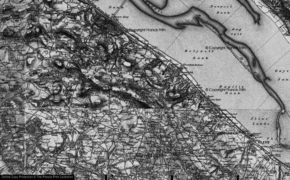 Old Map of Holway, 1896 in 1896