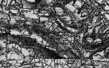 Old map of Holway in 1896