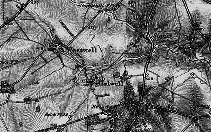 Old map of Holwell in 1896