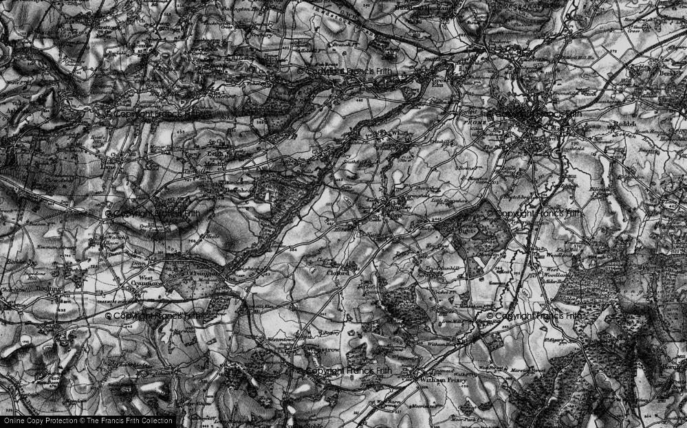 Old Map of Holwell, 1898 in 1898