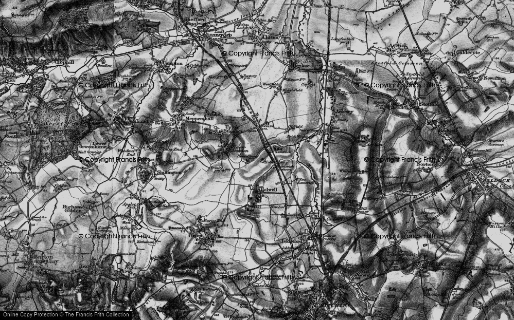 Old Map of Holwellbury, 1896 in 1896