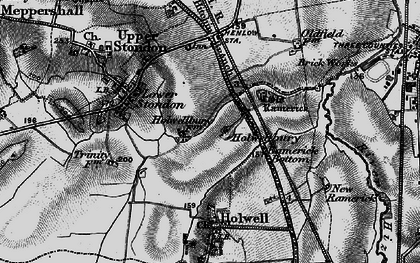 Old map of Holwellbury in 1896