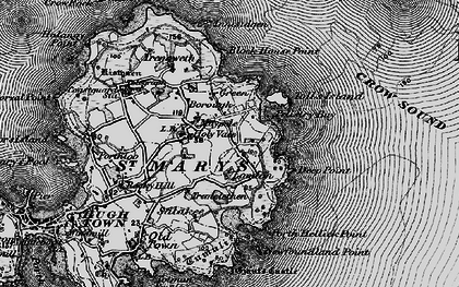 Old map of Toll's Island in 1896