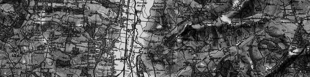 Old map of Langridge in 1896