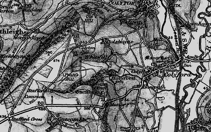 Old map of Colyton Hill in 1897
