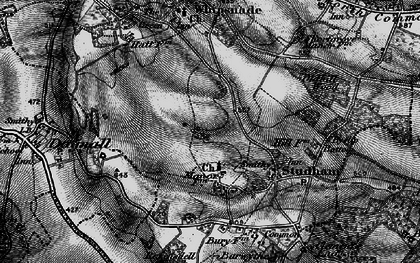 Old map of Holywell in 1896