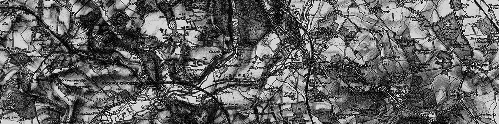 Old map of Holywell in 1896
