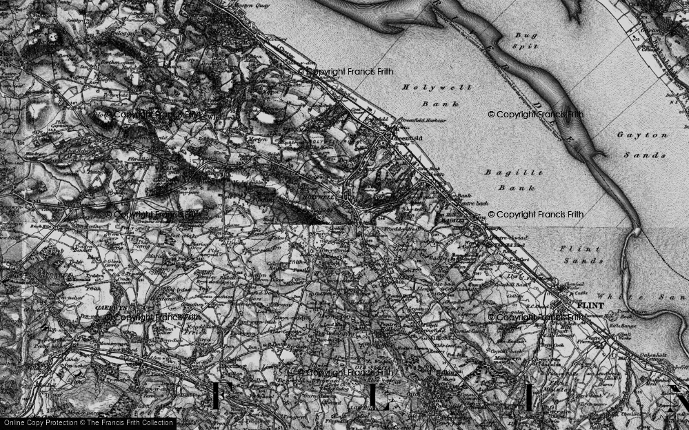 Old Map of Holywell, 1896 in 1896