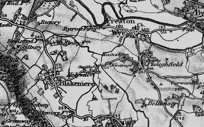 Old map of Holywell in 1898