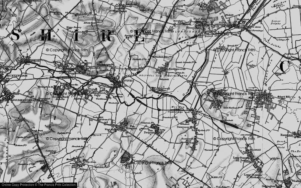Old Map of Holywell, 1898 in 1898