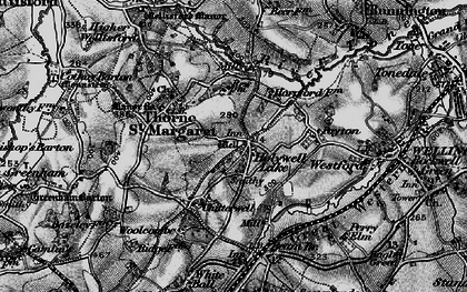 Old map of Holywell Lake in 1898