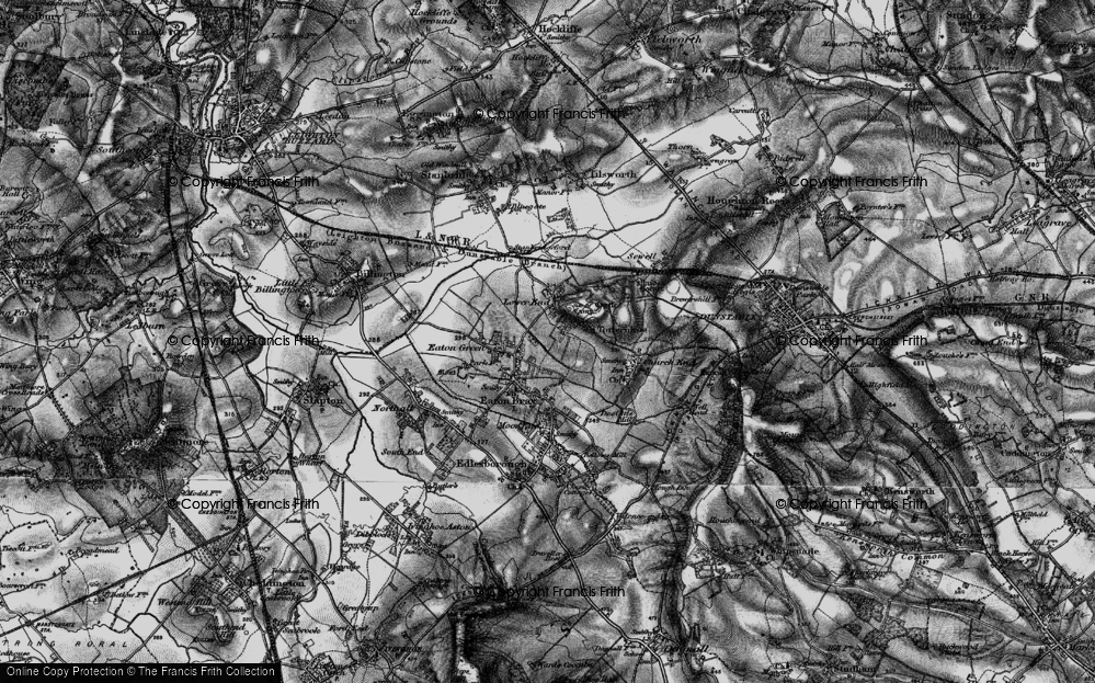 Old Map of Honeywick, 1896 in 1896