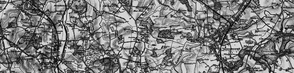 Old map of Blenheim in 1898
