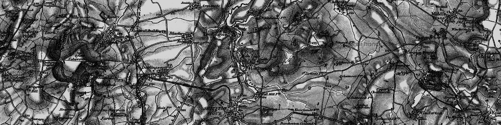 Old map of Tus Brook in 1898