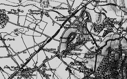 Old map of Honnington in 1897