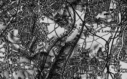 Old map of Honor Oak in 1896