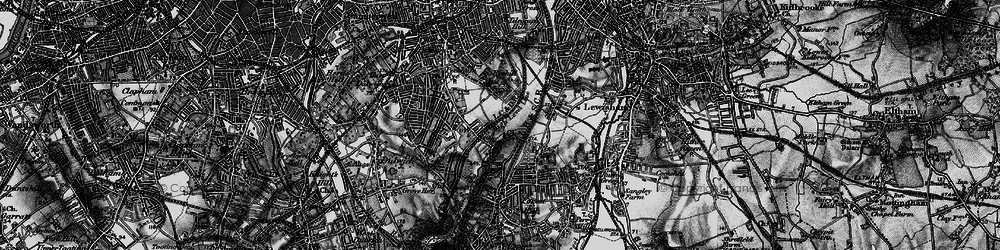 Old map of Honor Oak in 1896