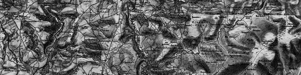Old map of Hoo Meavy in 1898
