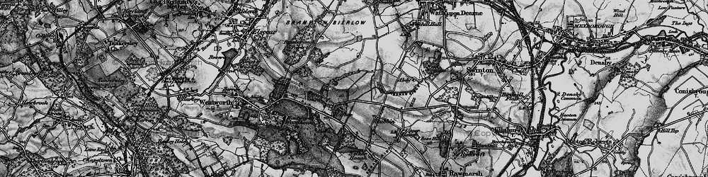Old map of Hoober in 1896