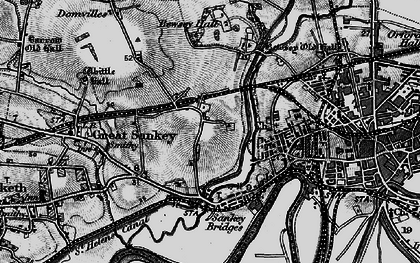 Old map of Hood Manor in 1896