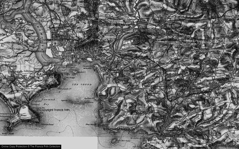 Old Map of Hooe, 1896 in 1896