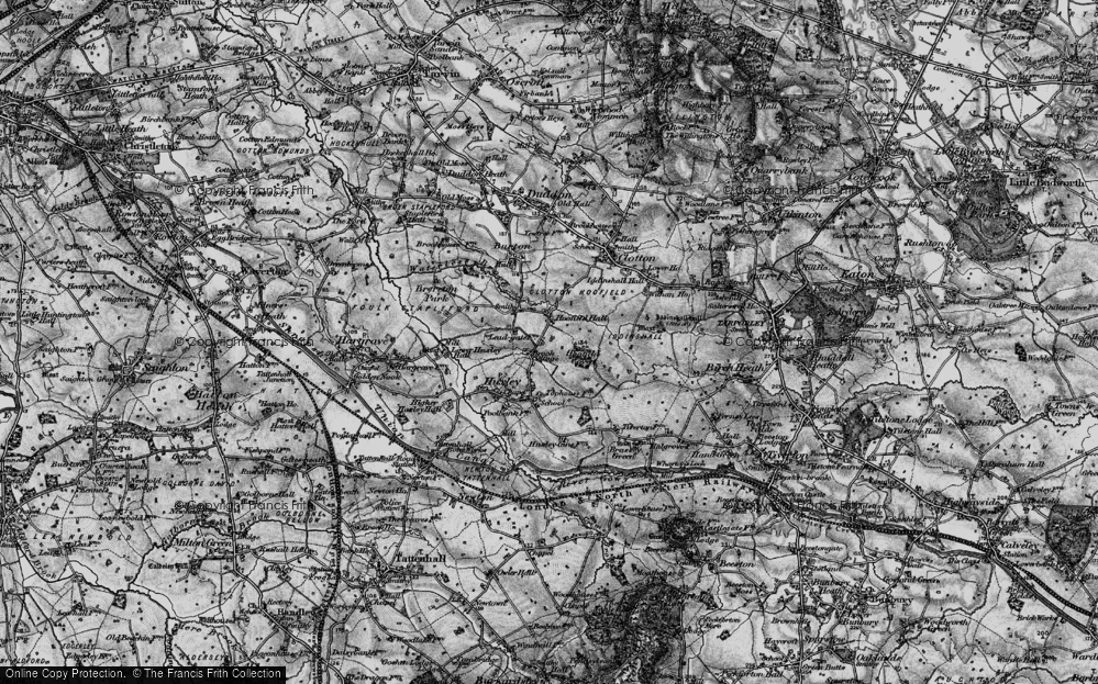 Old Map of Hoofield, 1897 in 1897
