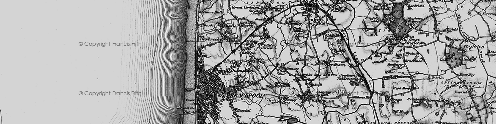 Old map of Hoohill in 1896