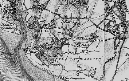 Old map of Hook in 1895