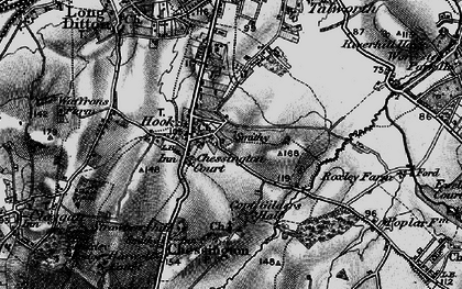 Old map of Hook in 1896