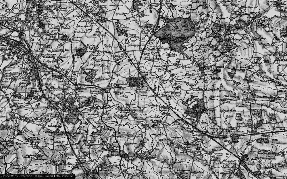 Old Map of Hook End, 1899 in 1899