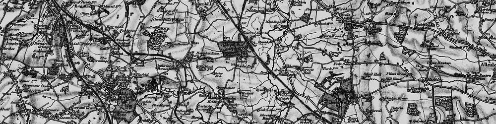 Old map of Hook End in 1899