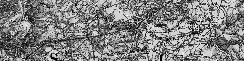 Old map of Hook Heath in 1896