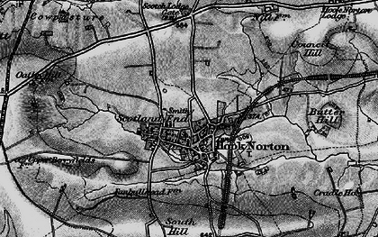 Old map of Hook Norton in 1896