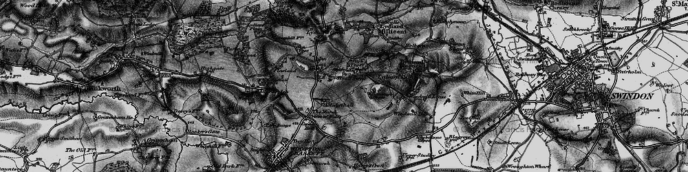 Old map of Hook Street in 1898