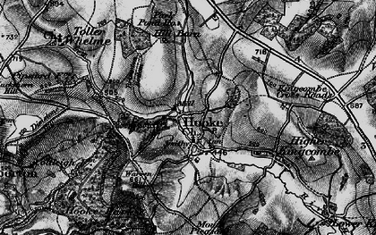 Old map of Burnt Bottom in 1898