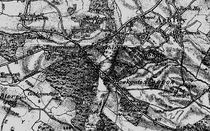 Old map of Hookgate in 1897